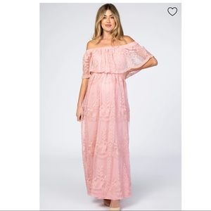 Maternity Blush Maxi Dress from PinkBlush